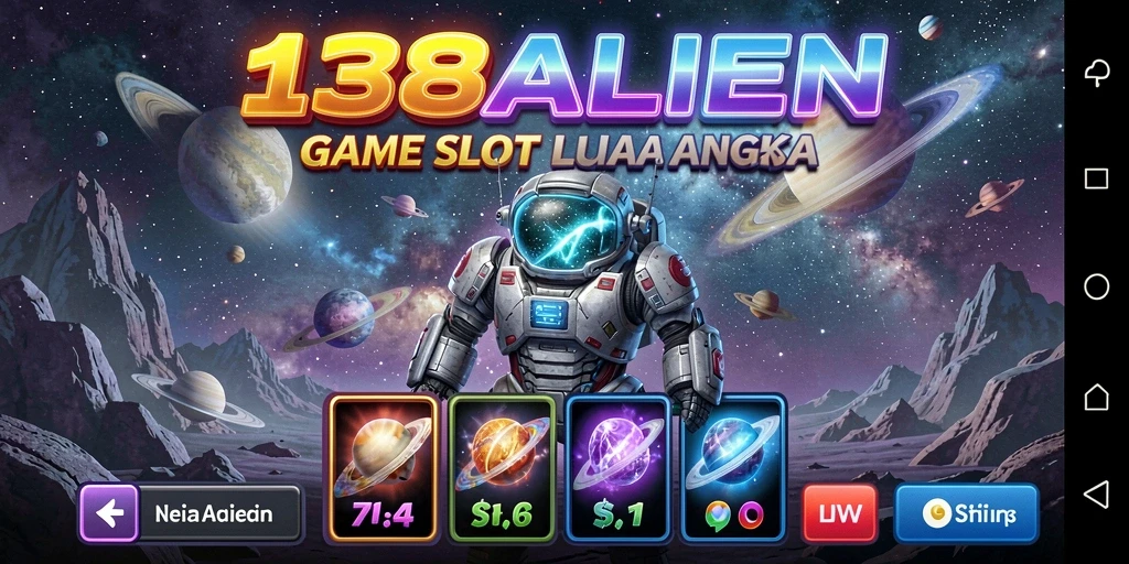 Screenshot gameplay 138ALIEN dengan latar luar angkasa yang memukau.