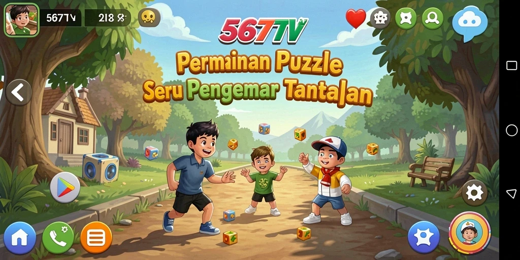 Tangkapan layar gameplay 567TV menampilkan puzzle yang menantang dengan grafis yang memikat.