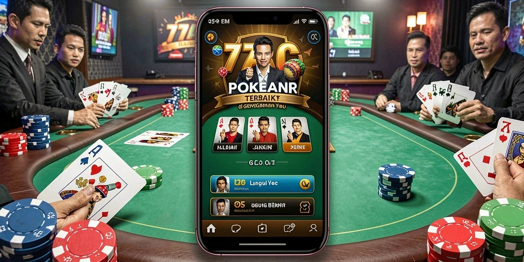 Gameplay seru Poker di aplikasi 77AG
