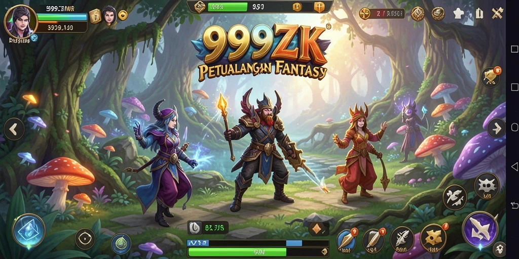 Tampilan gameplay <strong>999ZK</strong> yang penuh aksi dan eksplorasi petualangan.