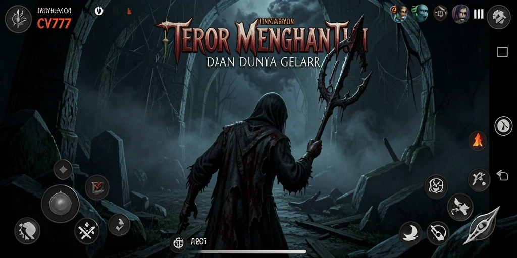 Screenshot menampilkan suasana mencekam dalam gameplay CV777.