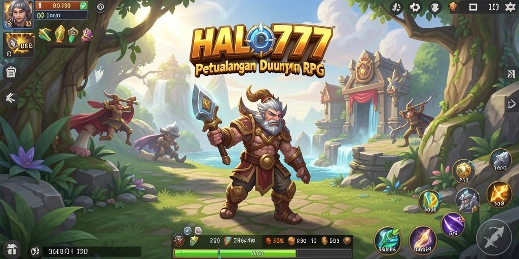 Tampilan gameplay RPG HALO777 yang menakjubkan dan penuh aksi.