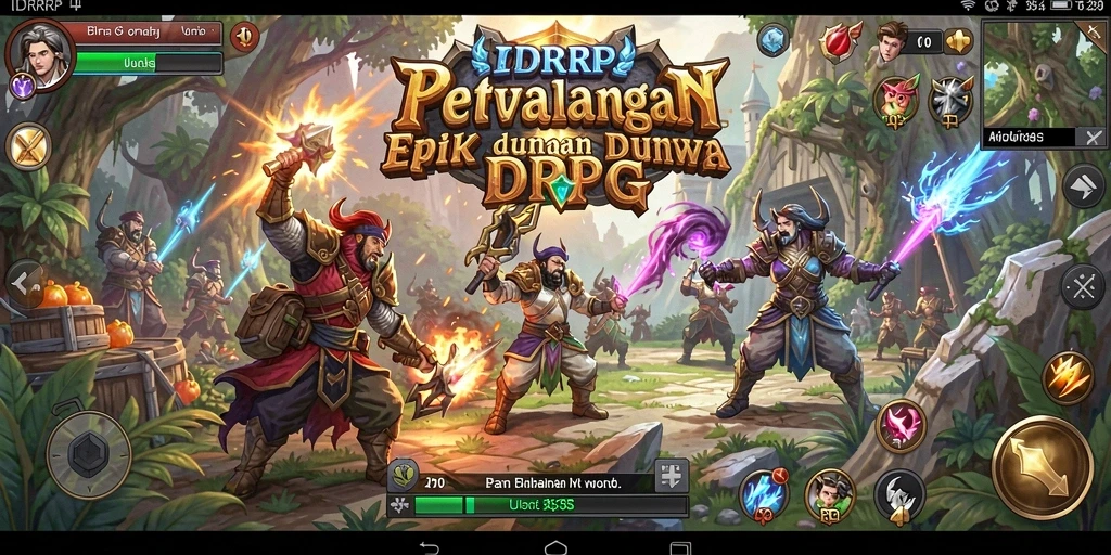Tangkapan layar menunjukkan aksi pertempuran seru dalam IDRRP.