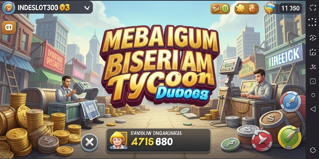 Tampilan gameplay menarik dari INDESLOT303 dalam membangun bisnis Tycoon.