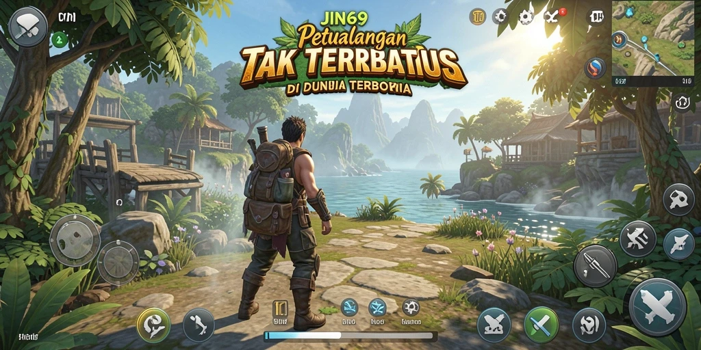 Menampilkan gameplay seru di dunia terbuka JIN69.