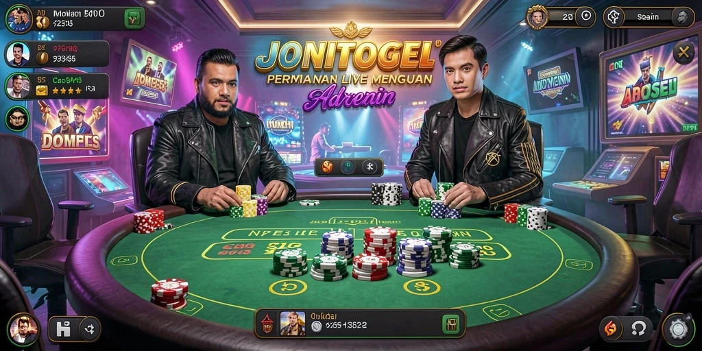 Tampilan gameplay Live Casino JONITOGEL yang menarik dan interaktif.