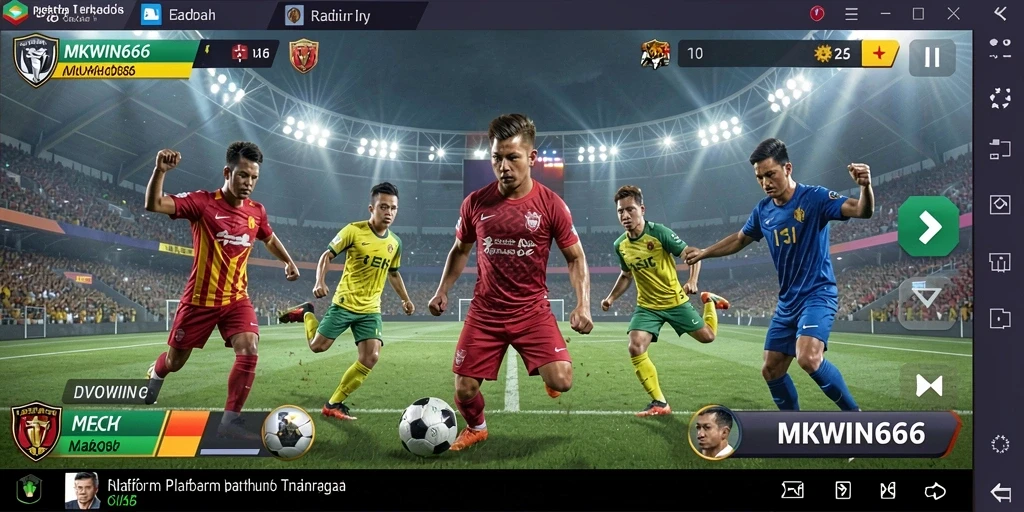 Tampilan gameplay MKWIN666 saat memasang taruhan olahraga.
