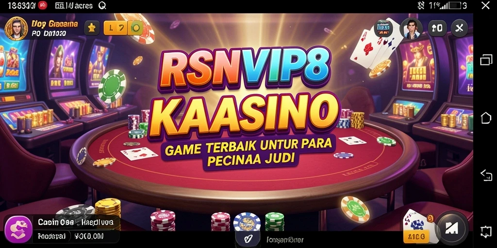 Tampilan gameplay RSNVIP8 yang seru dan menarik di aplikasi Kasino.