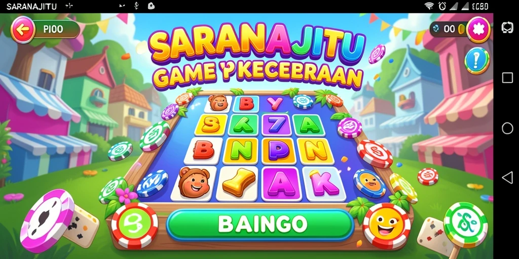Tampilan permainan bingo yang menarik dan penuh warna.