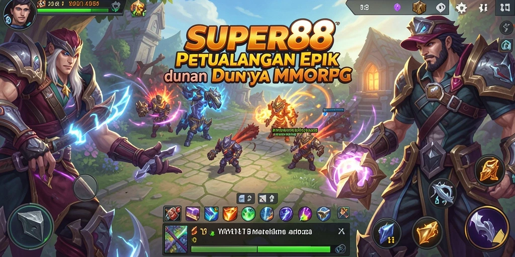 Tampilan gameplay menarik dalam dunia MMORPG SUPER88, penuh aksi dan petualangan.