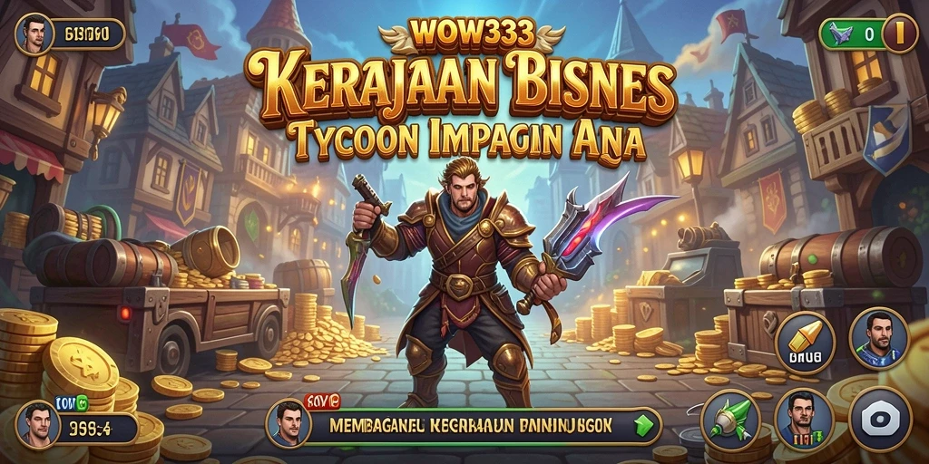 Tampilan menarik dari gameplay Tycoon WOW33 yang kompetitif.