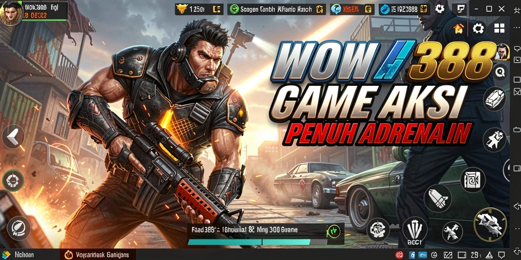 Tampilan gameplay WOW388 yang memukau dengan aksi intens.