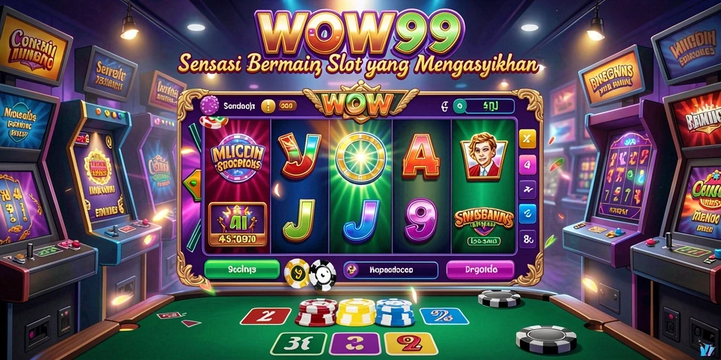 Tampilan menawan dari gameplay slot WOW99 yang penuh warna.