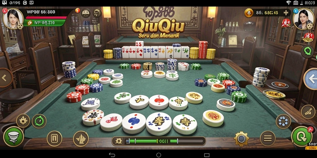 Tampilan gameplay QiuQiu yang menarik dan seru di WP888.